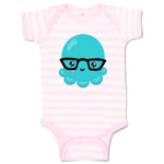 Baby Clothes Octopus Glasses Ocean Sea Life Baby Bodysuits Boy & Girl Cotton