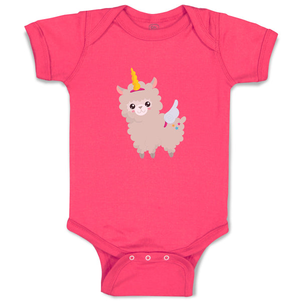 Baby Clothes Llama Unicorn Zoo Funny Baby Bodysuits Boy & Girl Cotton