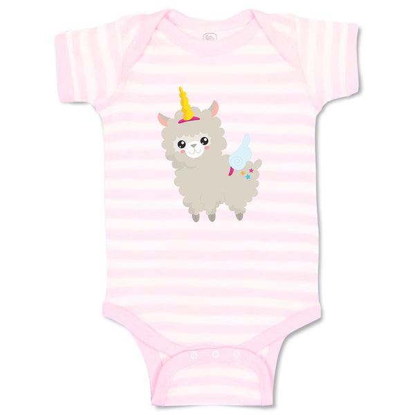 Baby Clothes Llama Unicorn Zoo Funny Baby Bodysuits Boy & Girl Cotton