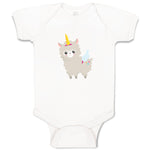 Baby Clothes Llama Unicorn Zoo Funny Baby Bodysuits Boy & Girl Cotton