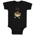 Baby Clothes Monkey Hangs Safari Baby Bodysuits Boy & Girl Cotton