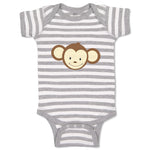 Baby Clothes Monkey Face Safari Baby Bodysuits Boy & Girl Newborn Clothes Cotton