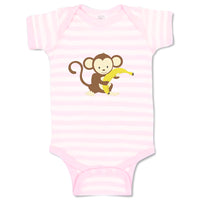 Baby Clothes Monkey Banana Safari Baby Bodysuits Boy & Girl Cotton