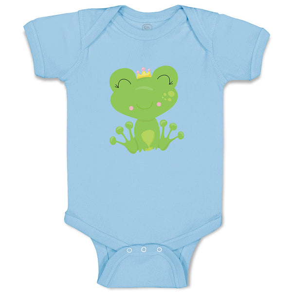 Baby Clothes Princess Frog Closes Eyes Funny Baby Bodysuits Boy & Girl Cotton