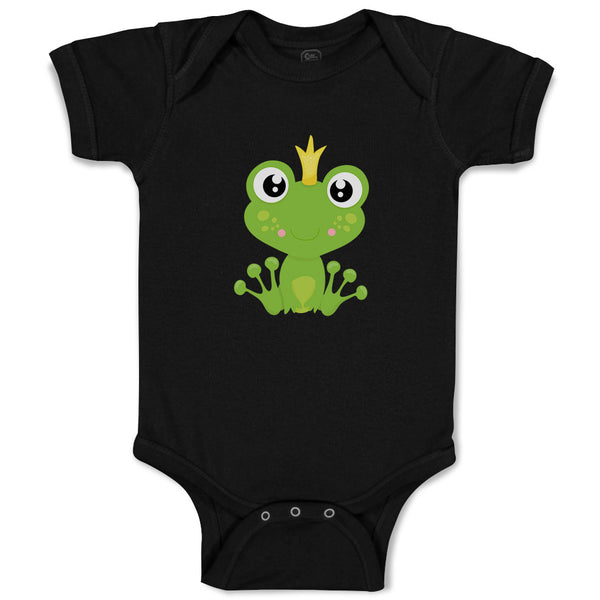 Baby Clothes Prince Frog Sits Funny Baby Bodysuits Boy & Girl Cotton