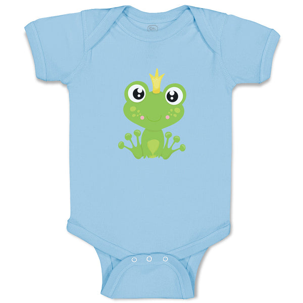 Baby Clothes Prince Frog Sits Funny Baby Bodysuits Boy & Girl Cotton