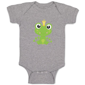 Baby Clothes Prince Frog Sits Funny Baby Bodysuits Boy & Girl Cotton