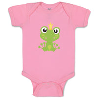 Baby Clothes Prince Frog Sits Funny Baby Bodysuits Boy & Girl Cotton