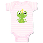 Baby Clothes Prince Frog Sits Funny Baby Bodysuits Boy & Girl Cotton