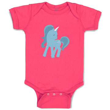 Baby Clothes Unicorn Blue Baby Bodysuits Boy & Girl Newborn Clothes Cotton