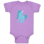 Baby Clothes Unicorn Blue Baby Bodysuits Boy & Girl Newborn Clothes Cotton