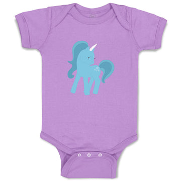 Baby Clothes Unicorn Blue Baby Bodysuits Boy & Girl Newborn Clothes Cotton