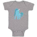 Baby Clothes Unicorn Blue Baby Bodysuits Boy & Girl Newborn Clothes Cotton