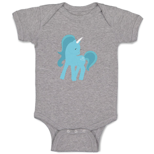 Baby Clothes Unicorn Blue Baby Bodysuits Boy & Girl Newborn Clothes Cotton