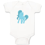 Baby Clothes Unicorn Blue Baby Bodysuits Boy & Girl Newborn Clothes Cotton