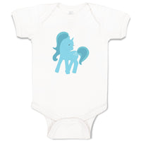 Baby Clothes Unicorn Blue Baby Bodysuits Boy & Girl Newborn Clothes Cotton