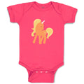 Baby Clothes Unicorn Orange Baby Bodysuits Boy & Girl Newborn Clothes Cotton