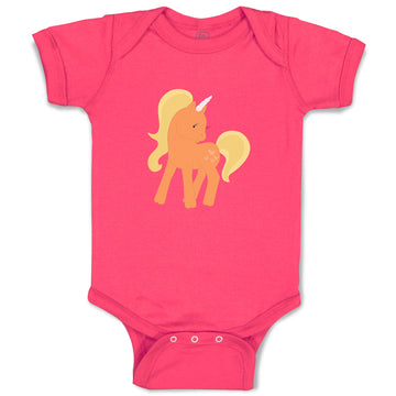 Baby Clothes Unicorn Orange Baby Bodysuits Boy & Girl Newborn Clothes Cotton