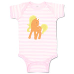 Baby Clothes Unicorn Orange Baby Bodysuits Boy & Girl Newborn Clothes Cotton