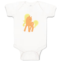 Baby Clothes Unicorn Orange Baby Bodysuits Boy & Girl Newborn Clothes Cotton