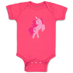 Baby Clothes Unicorn Pink Baby Bodysuits Boy & Girl Newborn Clothes Cotton