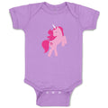 Baby Clothes Unicorn Pink Baby Bodysuits Boy & Girl Newborn Clothes Cotton