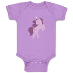 Baby Clothes Unicorn Purple Baby Bodysuits Boy & Girl Newborn Clothes Cotton