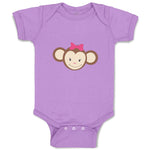 Baby Clothes Monkey Face Girl Safari Baby Bodysuits Boy & Girl Cotton