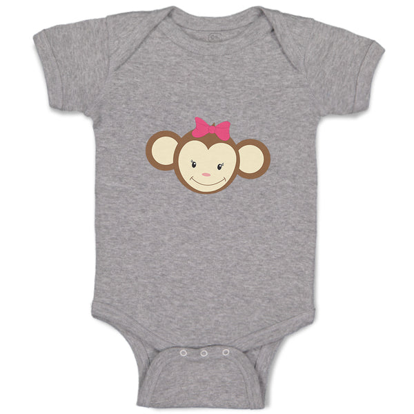 Baby Clothes Monkey Face Girl Safari Baby Bodysuits Boy & Girl Cotton