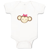 Baby Clothes Monkey Face Girl Safari Baby Bodysuits Boy & Girl Cotton