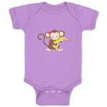 Baby Clothes Monkey Banana Girl Safari Baby Bodysuits Boy & Girl Cotton