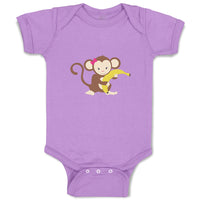 Baby Clothes Monkey Banana Girl Safari Baby Bodysuits Boy & Girl Cotton