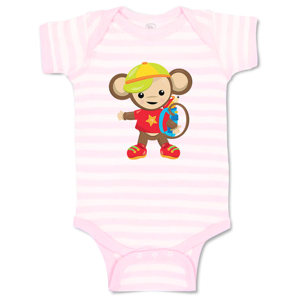 Monkey Red T-Shirt Safari