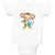 Baby Clothes Monkey Blue Book Safari Baby Bodysuits Boy & Girl Cotton