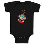 Baby Clothes Monkey Hangs Reads Book Safari Baby Bodysuits Boy & Girl Cotton