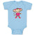 Baby Clothes Monkey Pink T-Shirt Safari Baby Bodysuits Boy & Girl Cotton