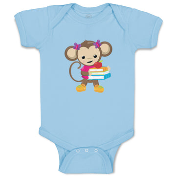 Baby Clothes Monkey Books Girl Safari Baby Bodysuits Boy & Girl Cotton