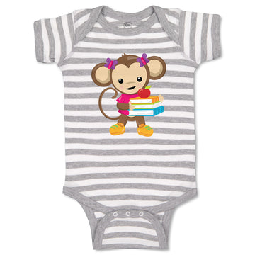 Baby Clothes Monkey Books Girl Safari Baby Bodysuits Boy & Girl Cotton