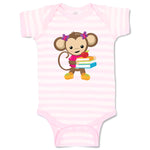 Baby Clothes Monkey Books Girl Safari Baby Bodysuits Boy & Girl Cotton