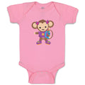 Baby Clothes Monkey Purple T-Shirt Safari Baby Bodysuits Boy & Girl Cotton