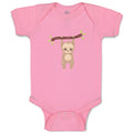 Baby Clothes Sloth Hangs Tree 2 Safari Baby Bodysuits Boy & Girl Cotton