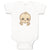 Baby Clothes Sloth Face Open Eyes Safari Baby Bodysuits Boy & Girl Cotton