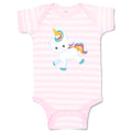 Baby Clothes White Unicorn Runs Baby Bodysuits Boy & Girl Newborn Clothes Cotton