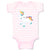 Baby Clothes White Unicorn Runs Baby Bodysuits Boy & Girl Newborn Clothes Cotton