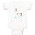 Baby Clothes White Unicorn Walks Baby Bodysuits Boy & Girl Cotton