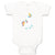 Baby Clothes White Unicorn Walks Close Eyes Baby Bodysuits Boy & Girl Cotton