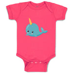 Baby Clothes Whale Unicorn Ocean Sea Life Baby Bodysuits Boy & Girl Cotton