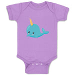 Baby Clothes Whale Unicorn Ocean Sea Life Baby Bodysuits Boy & Girl Cotton