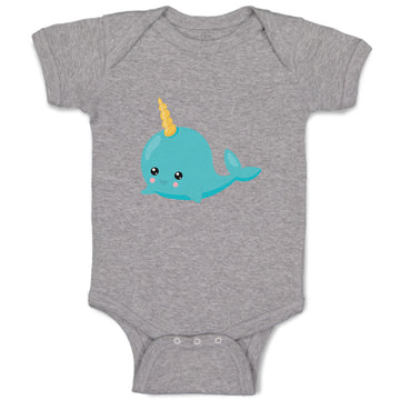 Baby Clothes Whale Unicorn Ocean Sea Life Baby Bodysuits Boy & Girl Cotton