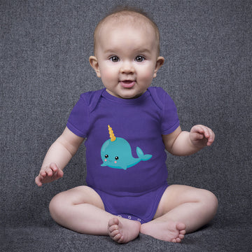 Baby Clothes Whale Unicorn Ocean Sea Life Baby Bodysuits Boy & Girl Cotton